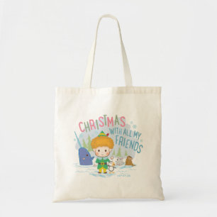 Tote Bag Buddy l'Elfe Noël avec tous mes amis