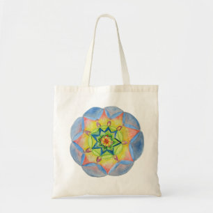 Tote Bag Budget bleu Fourre-tout de mandala