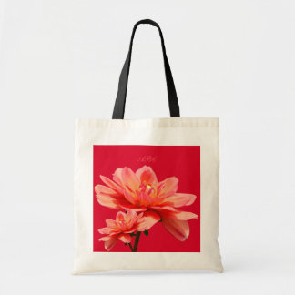 Tote Bag Budget fait sur commande Fourre-tout "de dahlias