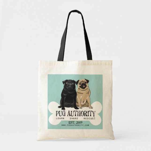 Tote Bag Budget Fourre-tout d'autorité de carlin (Devant)