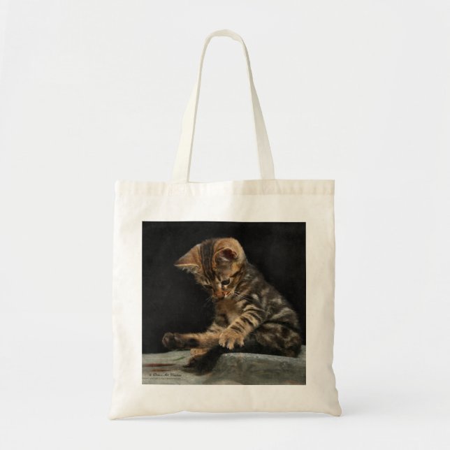 Tote Bag Budget Fourre-tout de chaton (Devant)