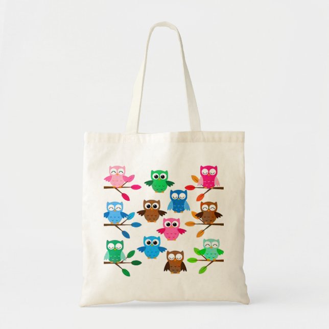 TOTE BAG BUDGET FOURRE-TOUT DE HIBOU (Devant)