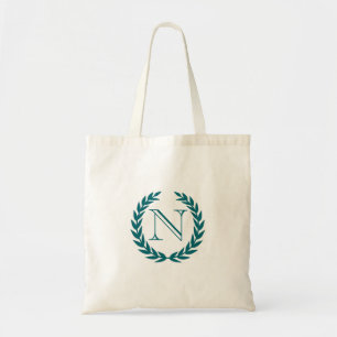 Tote Bag Budget Fourre-tout de monogramme de crête de paon