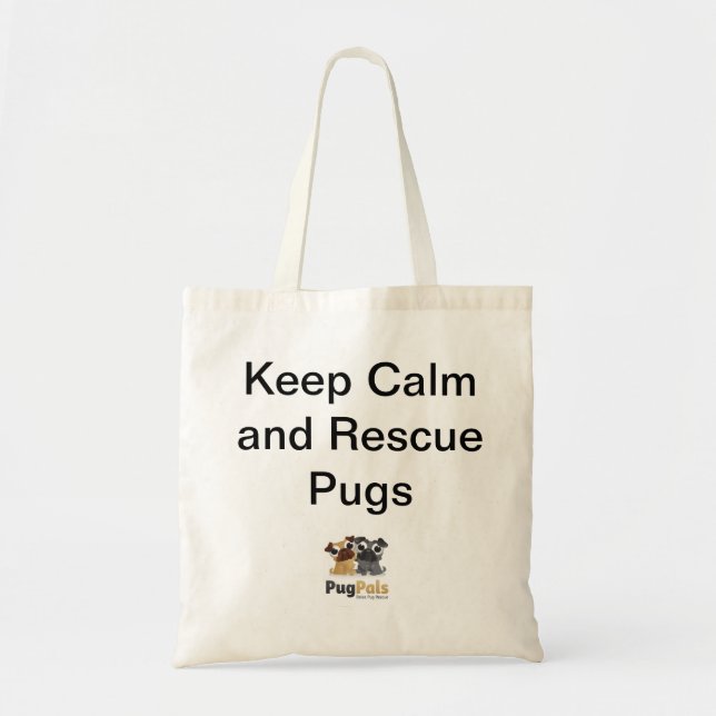 Tote Bag budget Fourre-tout de PugPals, Inc. (Devant)
