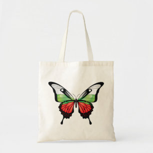 Tote Bag Bulgarie Sticker à drapeau à papillon noir