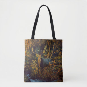 Tote Bag Bull Elk dans la forêt d'automne