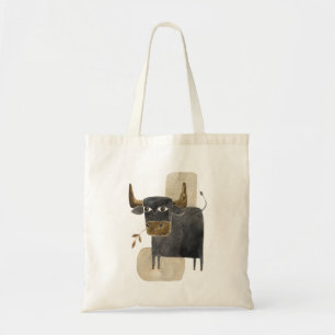 Tote Bag Bull / Taurus Black