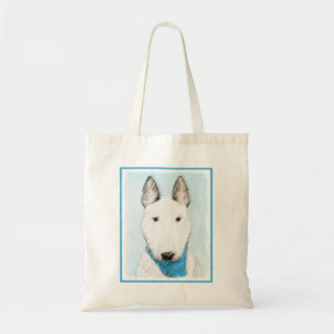 Tote Bag Bull Terrier Peinture - Cute Original Dog Art