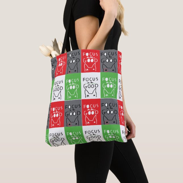 Tote Bag Bull Terrier Pop Art Focus sur la BONNE inspiratio (De près)
