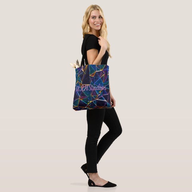 Tote Bag Bulles cassées (Sur le modèle)