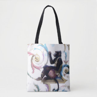 Tote Bag Bulles de soufflage de singe