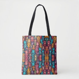 Tote Bag Bunch of Girls Tote