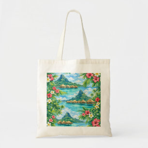 Tote Bag Bungalow sur l'eau de Bora Bora Tropical