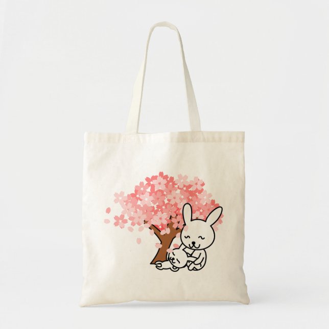 Tote Bag Bunnies Spring (Devant)