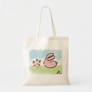 Tote Bag - Bunny and Flower