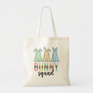 Tote Bag Bunny Squad Chasse aux oeufs de Pâques Cute Bun