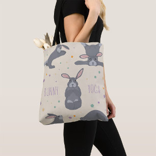 Tote Bag Bunny Yoga