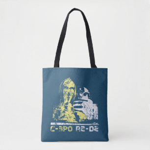 Tote Bag C-3PO et R2-D2 Vintage