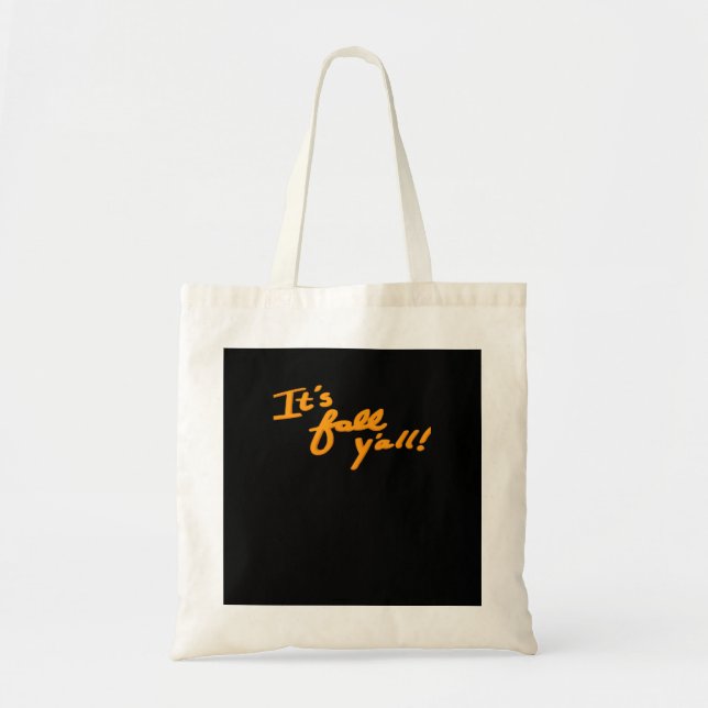 Tote Bag C’est l’automne Y’all Style esthétique simple (Devant)