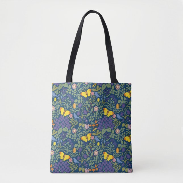 Tote Bag C. F. Un jardin aux papillons Voysey Fourre-tout (Devant)