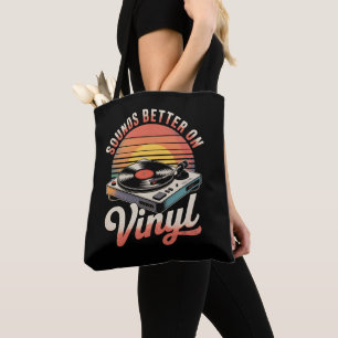 Tote Bag Ça sonne mieux sur le vinyle