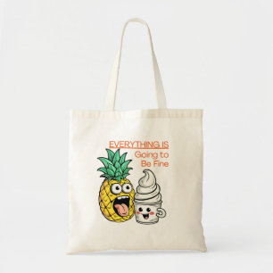 Tote Bag Ça va être un beau whip glace crème drôle ananas