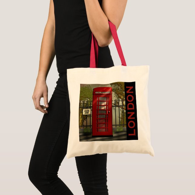 Tote Bag Cabine téléphonique rouge britannique Londres (Devant (produit))