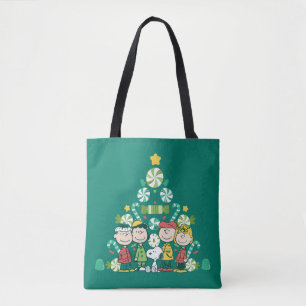 Tote Bag cacahuètes Arbre de Noël de menthe poivrée
