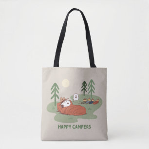 Tote Bag cacahuètes   Campeurs de couchage Snoopy & Woodsto