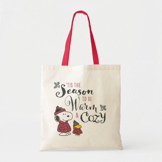 Tote Bag cacahuètes | C'Est La Saison D'Être Cosy (Devant)