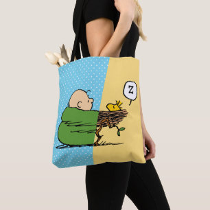 Tote Bag cacahuètes   Charlie Brown & Woodstock Half & Half