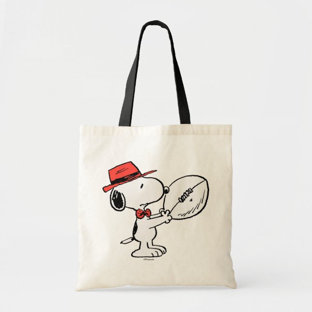Tote Bag cacahuètes | Coach Football Snoopy (Devant)