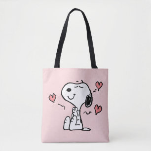 Tote Bag cacahuètes Coeurs de snoopy