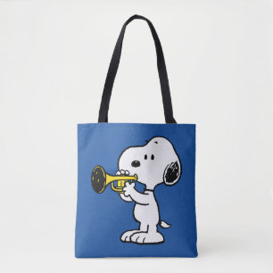 Tote Bag cacahuètes   Joueur de trompette Snoopy