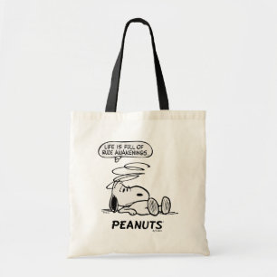 Tote Bag cacahuètes La vie est pleine de Rude Awakenings