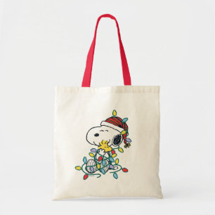 Tote Bag cacahuètes   L'amour et les lumières de Noël