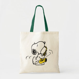 Tote Bag cacahuètes   Lecteur Snoopy Saxophone
