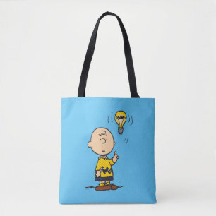 Tote Bag cacahuètes L'idée de l'ampoule de Charlie Brown