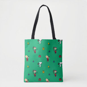 Tote Bag cacahuètes   Motif cadeau de Noël