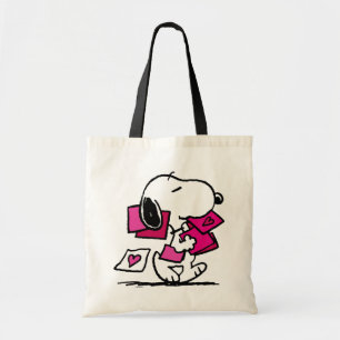 Tote Bag cacahuètes Saint Valentin Snoopy Avec Valentin