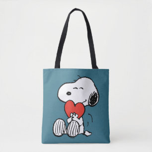 Tote Bag cacahuètes Saint Valentin Snoopy Heart Hug