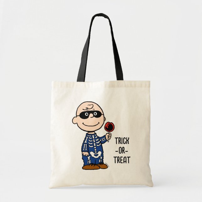 Tote Bag cacahuètes | Skeleton Charlie Brown (Devant)