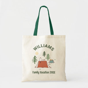 Tote Bag cacahuètes Snoopy Beach Walk Vacances en famille