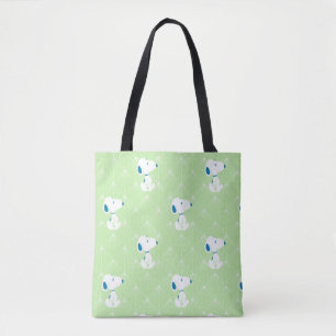 Tote Bag cacahuètes   Snoopy Green Deco Dreams Motif