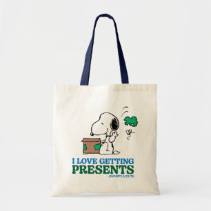 Tote Bag cacahuètes   Snoopy I Love Obtenir des présentatio