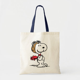 Tote Bag cacahuètes   Snoopy L'As Volant