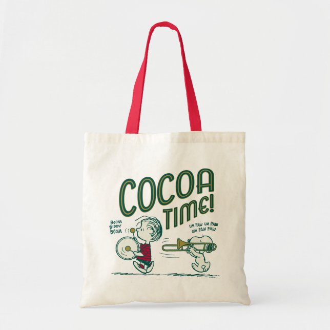 Tote Bag cacahuètes | Snoopy & Linus Cocoa Time (Devant)