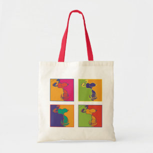 Tote Bag cacahuètes   Snoopy Pop Art Moderne