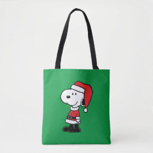 Tote Bag cacahuètes   Snoopy Santa Claus