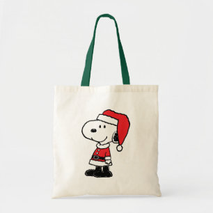 Tote Bag cacahuètes   Snoopy Santa Claus